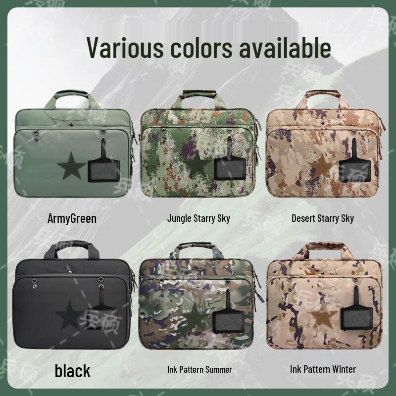 BingShuo Camouflage Pilot Laptop Briefcase