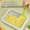 Multifunctional Household Frozen Yogurt Maker With 2 Scrapers Tools DIY Rolled Ice Cream Maker DIY Cold Sweet Fried Ice Pan