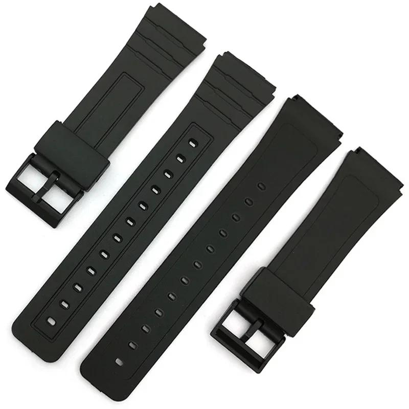 Силиконовый ремешок для часов Casio W800H A158/168 AE1200/1300 SGW400 F91W F84 F105/108, 12/14/16/18/20/22 мм