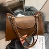 Trendy Bag Women's 2025 Autumn and Winter New High-end Simple Underarm Bag Texture Chain Shoulder Messenger Bag