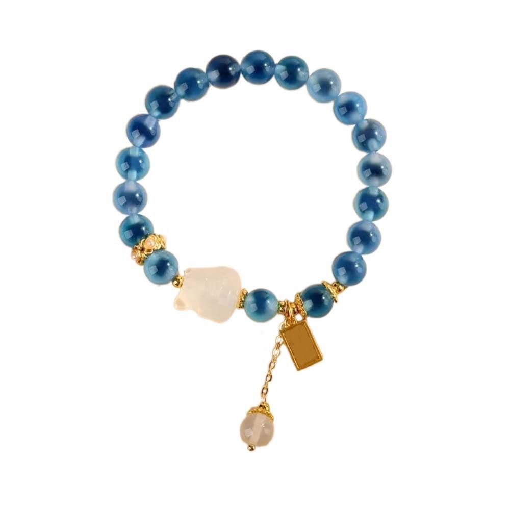 Crystal Agate Beads Bracelets Tassel Pedant Bead String Bracelet Fashion Luxury Bracelets  Ladies