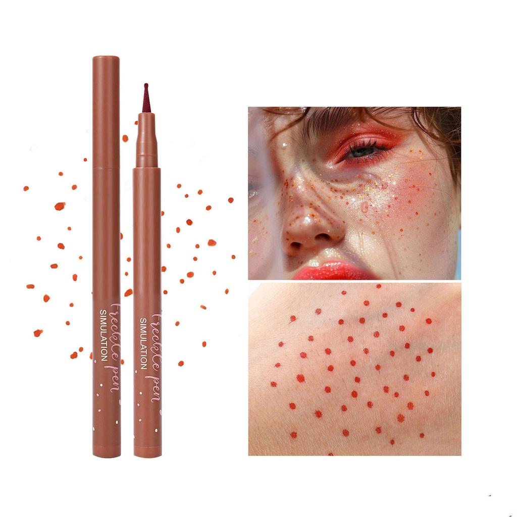 Freckle Effect Stamp Pen for Makeup - Smudge-Proof Quick-Drying Formula, Waterproof Wear, Realistic Facial Beauty Application