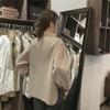 Куртка-рубашка в стиле ретро в Гонконге, осенние женские топы с длинными рукавами и французским дизайном, нишевые короткие топы