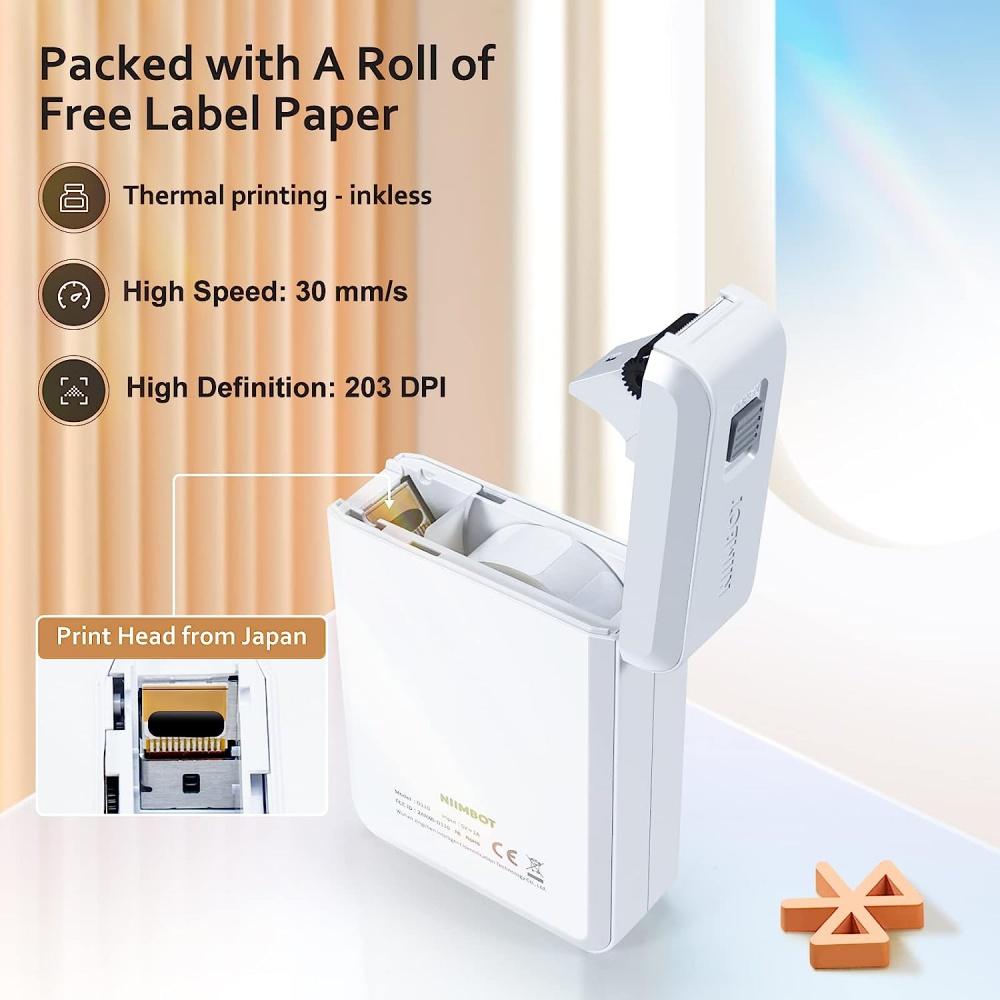 Машина для изготовления этикеток с лентой, Портативный Bluetooth-принтер этикеток D110 для хранения, доставки, штрих-кода, рассылки, офиса, дома, организации