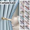 15 Meter Curtain Fringe Lace Edge 1.2cm Width Tassel Lace Trim Ribbon For Sewing Sofa Pillow Home Upholstery DIY Accessories