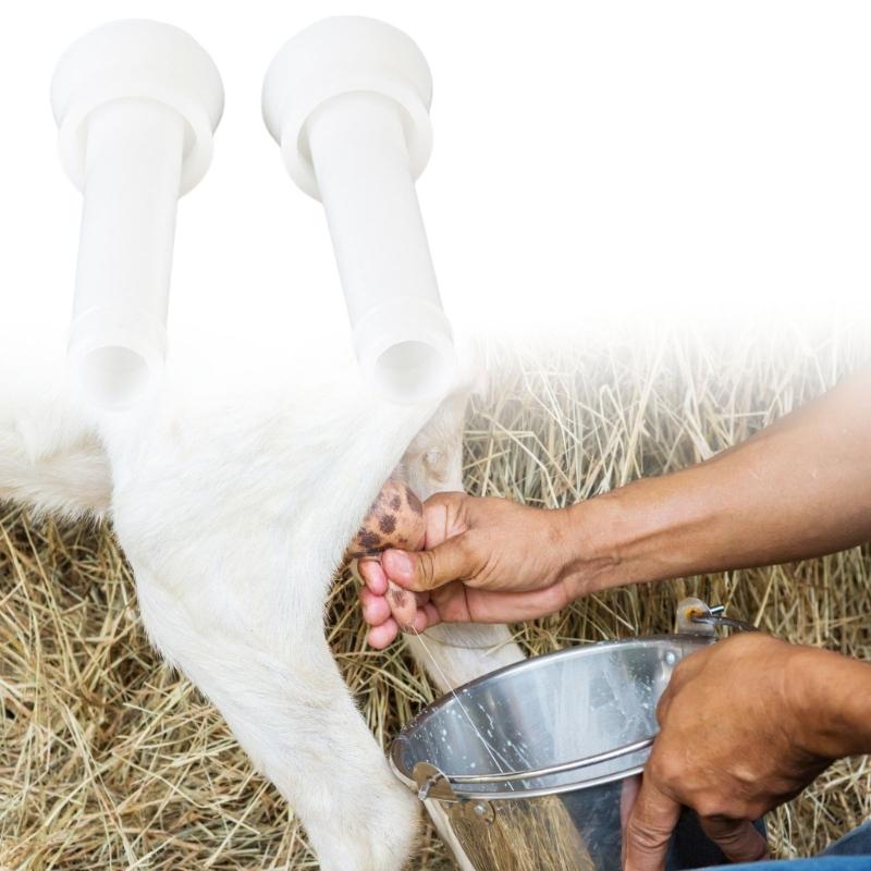 Soft Silicone Milking Liners for Cow Milking Machine Easy Installation and Gentle on Suction for Dairy Farm Use 2Pcs