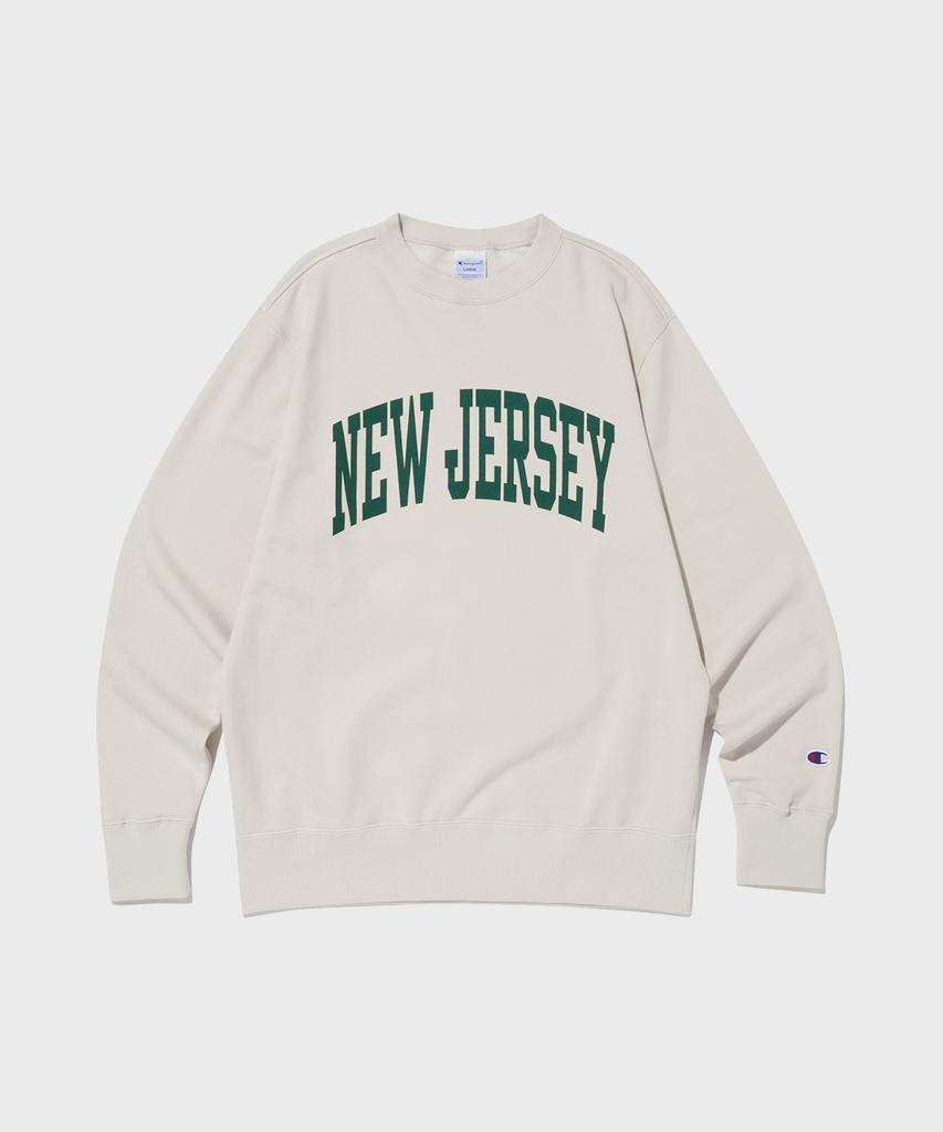 Champion Свитшот с круглым вырезом New Jersey Cvc Бежевый