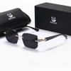 MePanda Unisex Borderless Trim Box Joker Minimalist Fashion sunglasses,UV400