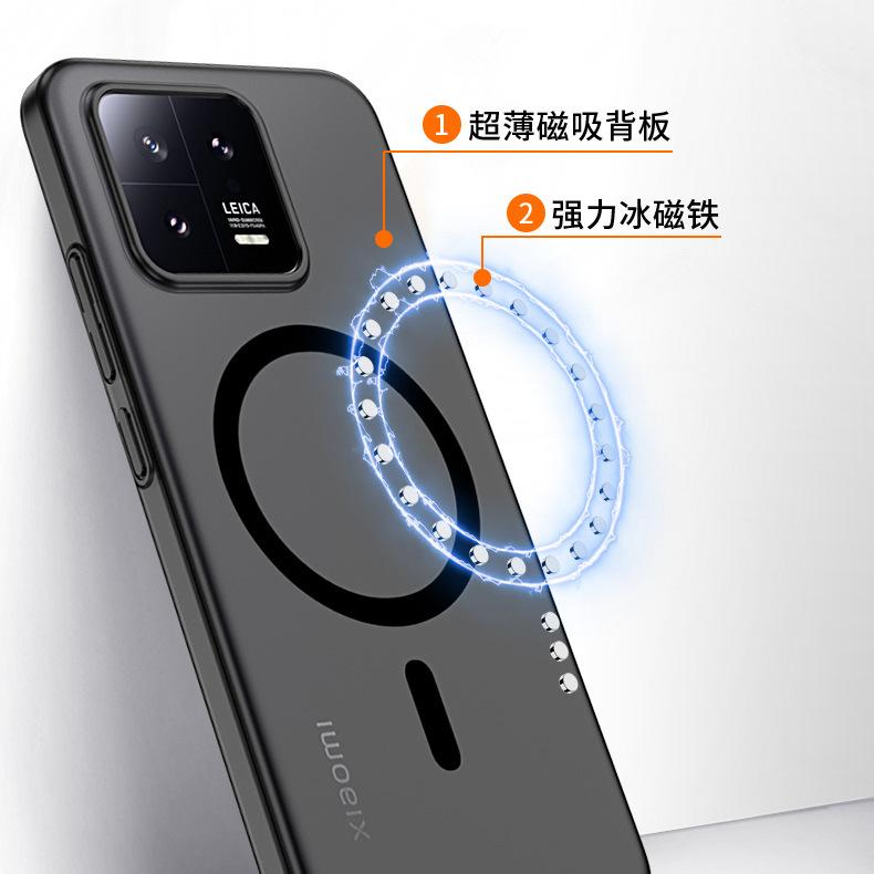 Применимо к Xiaomi 11PRO чехол для мобильного телефона с магнитом, ощущение кожи ледяного тумана 11Ultra полупрозрачный ПК ультратонкий противоударный жесткий защитный чехол