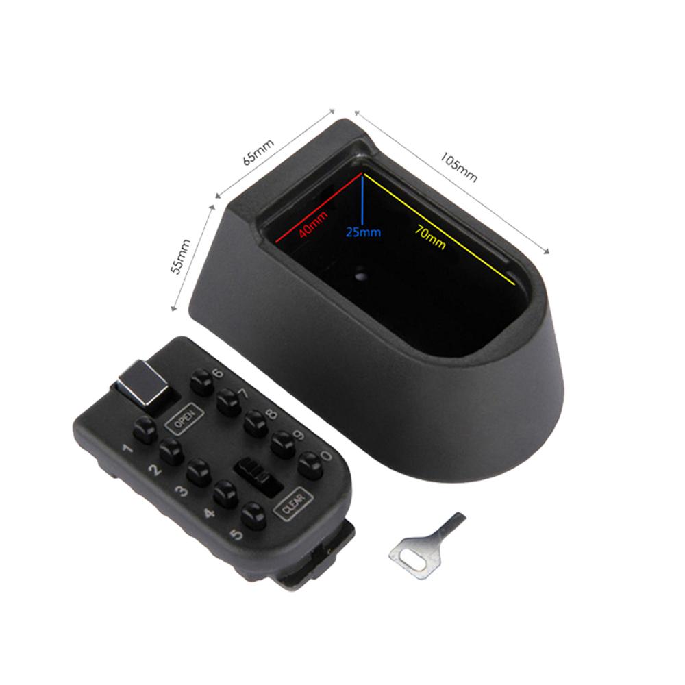 Waterproof Wall Mounted Key Safe with Combination Lock Durable Aluminium Alloy Key Storage Box