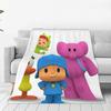 P-POCOYO Элли Пато Фред Лула Сонная Птица Одеяло Мультяшное Фланелевое Плед Постельное Белье Декор Дивана Ультра-Мягкое Покрывало