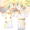 Rin Vocaloid Kagamine Len Cosplay Kostyumi Libos Ko'ylak Polyester Kiyim Rol o'ynash
