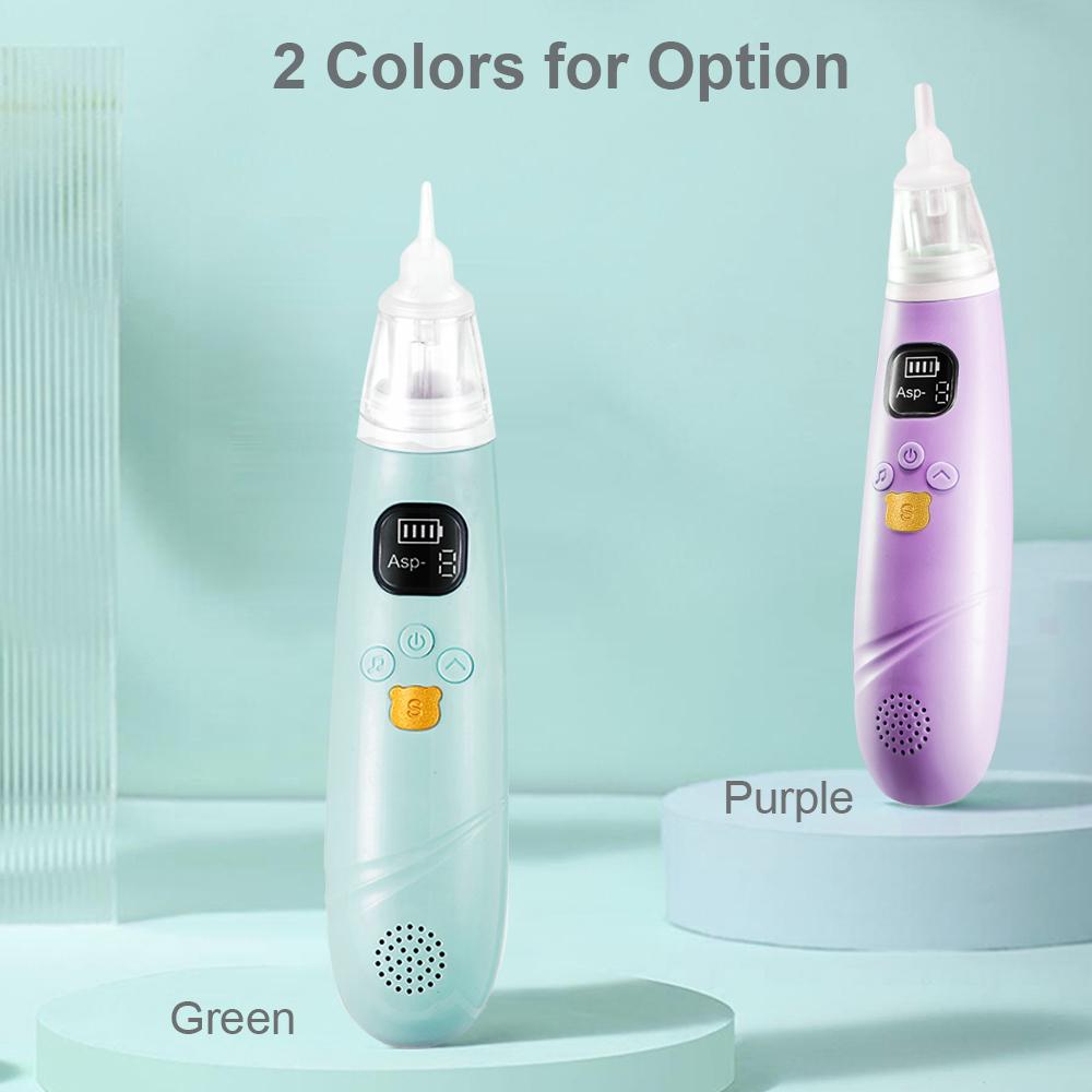 Ручной электрический детский назальный аспиратор, детская присоска для носа, очиститель носа для младенцев, 3 уровня всасывания