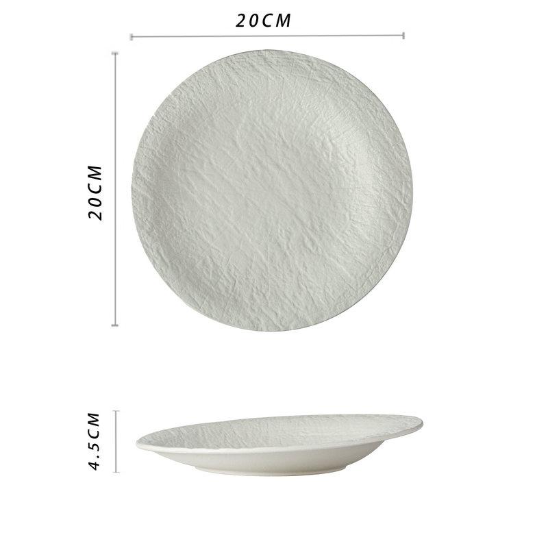 Керамические обеденные тарелки, фирменные тарелки для пасты, стейков, ресторанная креативная однотонная посуда, сервировочные блюда, закуски, десерты, сковорода, горшок