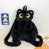 Кавайный плюшевый рюкзак в виде кошки, милый рюкзак большой вместимости с мягкими игрушками, мультяшный плюшевый рюкзак с кошкой, подарки на день рождения для детей