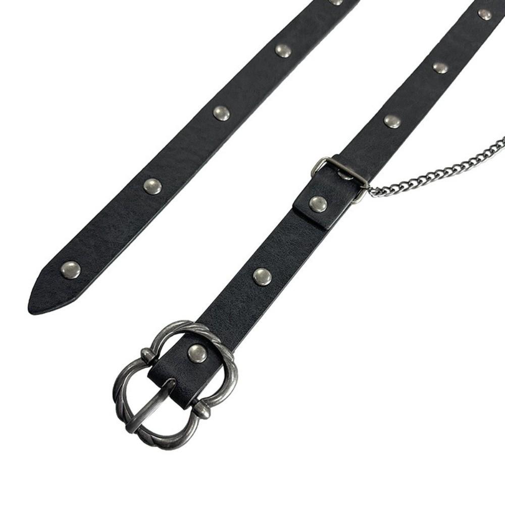 Metal Pin Buckle Viking Waist Belts Adjustable Chain Belt  Dress Wear