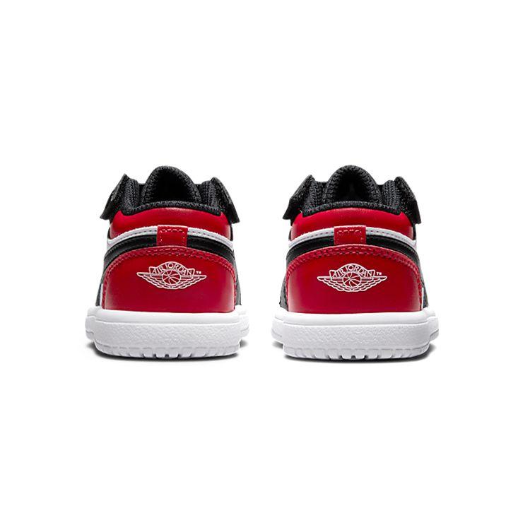 Детские кроссовки Air Jordan 1 Low ALT TD Bred Toe Gym-Red White Black CI3436-612
