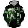 Cool 3D Wolf Printed Zipper Hoodies Fashion Men/Women Streetwear Hooded Jacket Coat Unisex Casual Hip Hop Pullover Sweatshirts