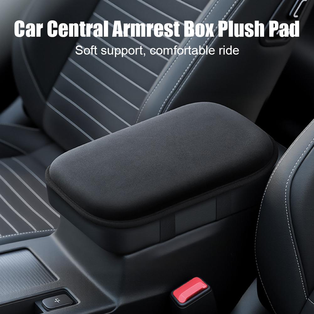Car Central Armrest Box Heightening Pad Plush Armrest Pad for Vehicle Interior Decoration Central Handrest Box Cover