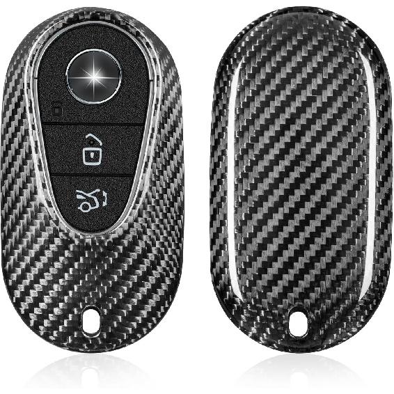 T-carbon Key Fob Cover Compatible with Mercedes Benz Key Case | Real Glass Fiber Key Fob Protector fits for Benz S Class G Class GL A B C E S Class