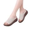 Summer Women's Footwear Slippers Women's Shoes Wear Thick-soled Wedges and Fishmouth Women's Sandals and Slippers.