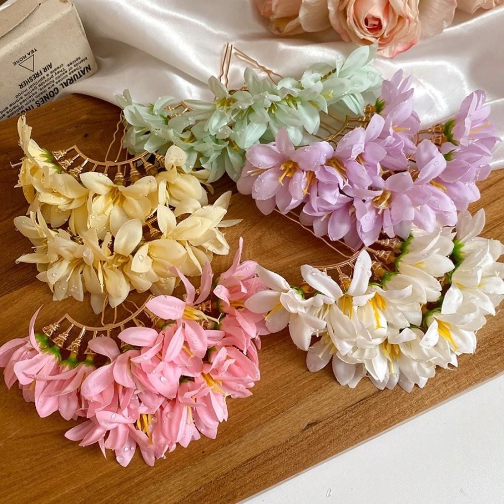 Fairy Chinese Style Side Clip Bohemian Thai Hair Fork Headdress Bride Hair Accessories Beach