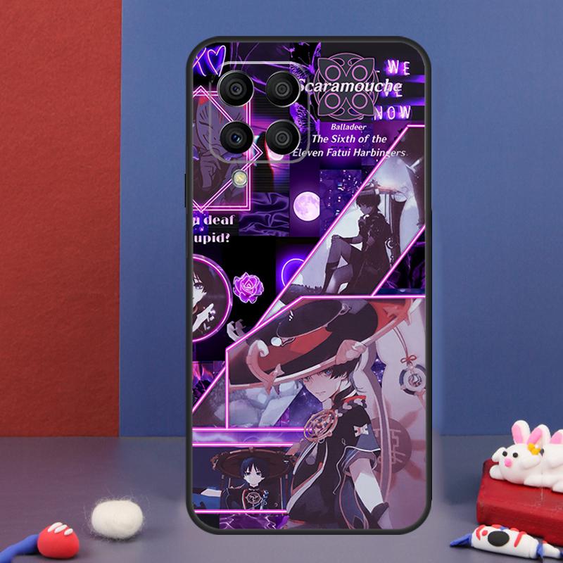 Чехол Scaramouche Genshin Impact для Samsung Galaxy M16 M06 M36 M56 M15 M11 M31 M21 M53 M13 M32 M52 M35 M55 M14 M34 M54