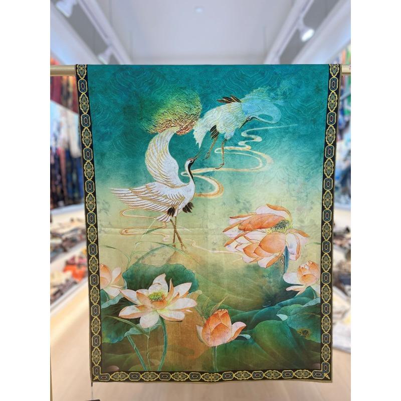 Silk Scarf for Women In Autumn and Winter Warm Fashion Long Scarf for Women In Fashion Imitation Cloud Sausage Flower Radish Scarf for Women