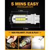 Auxbeam T25 3156 3157 LED Bulbs, 6500K White, Super Bright 4114 3057 4157 3457 4057 LED Backup Reverse Lights for Cars Trucks Motorcycles, 3030-SMD