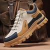 Spring and Autumn New Men's Shoes Leather Low Cut Fashion Trendy Running Sports Men's Casual Trendy Boots Men