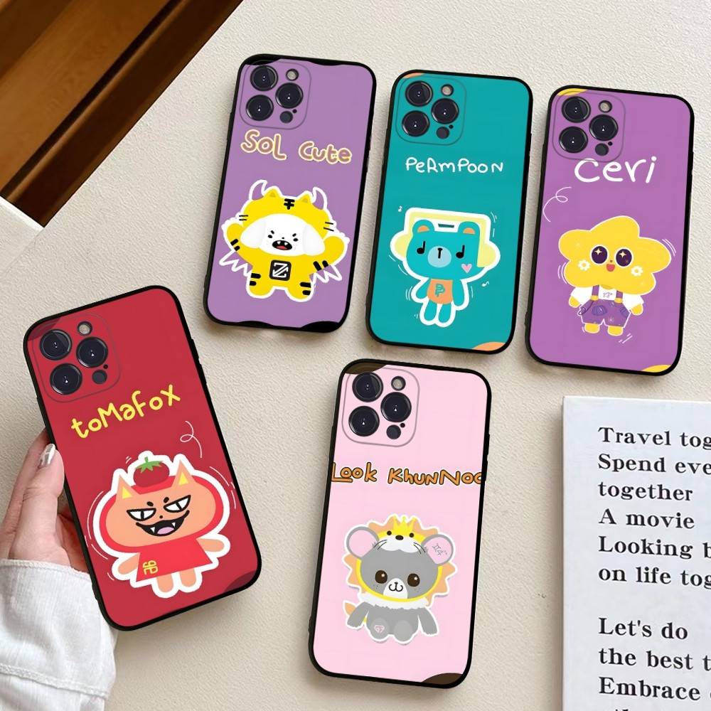 Аниме-маскот GMMTV Чехол для телефона Для iPhone 17 Air 16 15 14 13 12 11 Pro Max 16 15 14 Plus Мягкий чехол из ТПУ