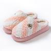 Rainbow Color Matching Cotton Shoes Autumn and Winter Leisure Indoor Home EVA Sole, Couple Thick-soled Warm Cotton Slippers