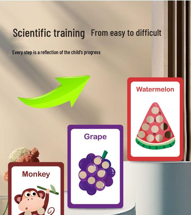 Multicolor Counting Beads Puzzle - Educational Math Game for Children