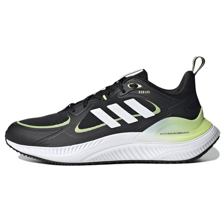 Adidas Alphamagma Q2 Comfortable Trendy Mesh Slip-Resistant Wear-Resistant Breathable Low-Top Casual Running Shoes Unisex Sneakers Black White GX7306