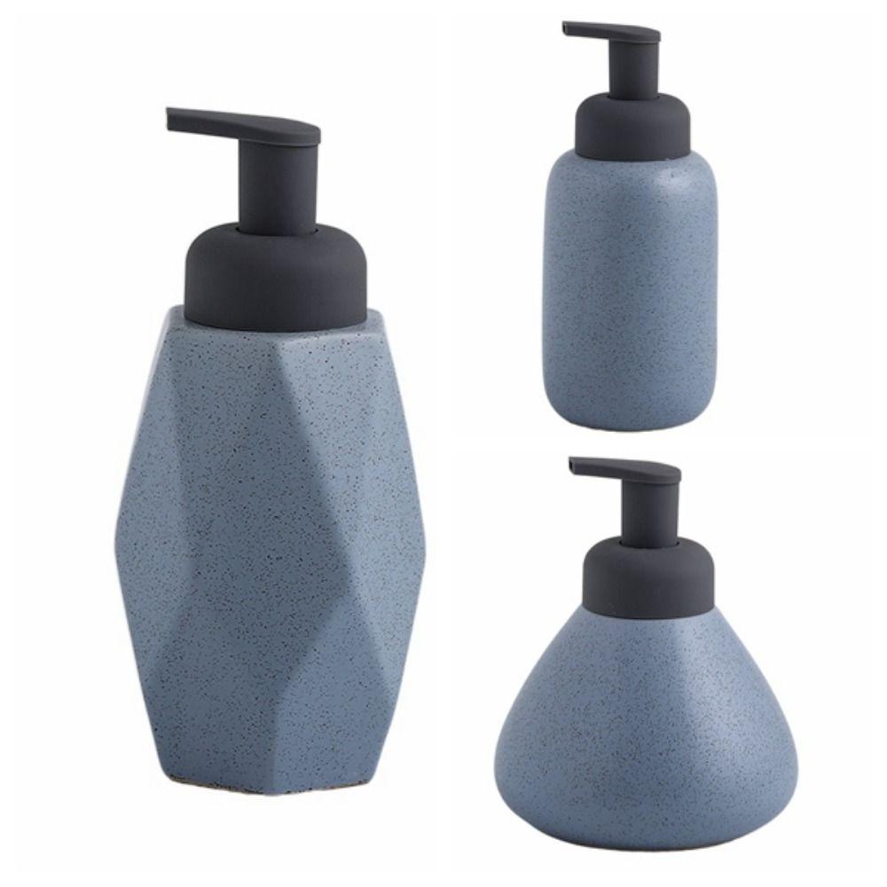 Speckled Matte Foaming Liquid Soap Dispenser Ceramic Foamer Sparkling Bottle Hotel