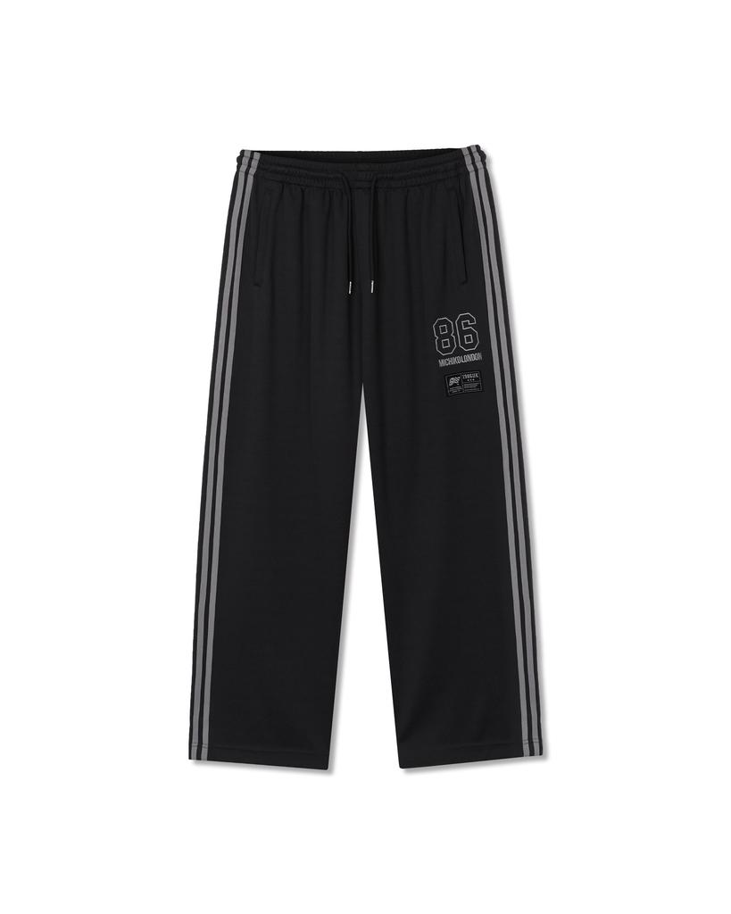 Michikoleondeonseupocheu Mesh Wide Track Pants Black