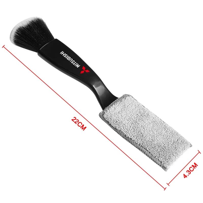 Car Air Conditioning Air Outlet Cleaning Dust Removal Soft Brush Cleaning Tool for Mitsubishi ASX I200 Outlander Center Hub Cap