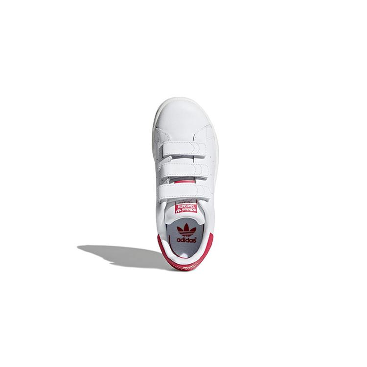 Adidas Originals Cf C Leather Vintage Low top Skateboard Shoes White Red Children Aged 3 7 Years Old B32706