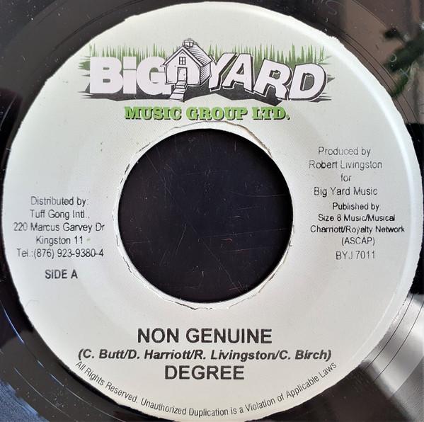 7-дюймовая пластинка GENERAL DEGREE - Неоригинальная BYJ7011 Big Yard Music 2004 Ямайка Регги, Ска и Даб Б/У