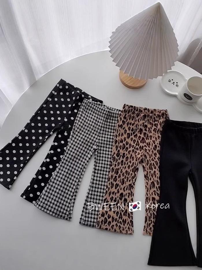 Korean Style Fashionable Girls' Bell Bottom Pants for Autumn/Winter 2026