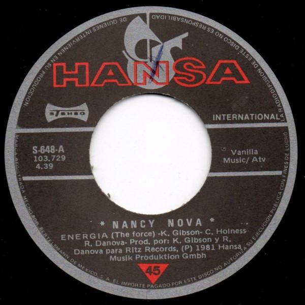 7-дюймовая пластинка NANCY NOVA Energia The Force S648 Hansa 1981 UK Танцевальная Электроника Б/у
