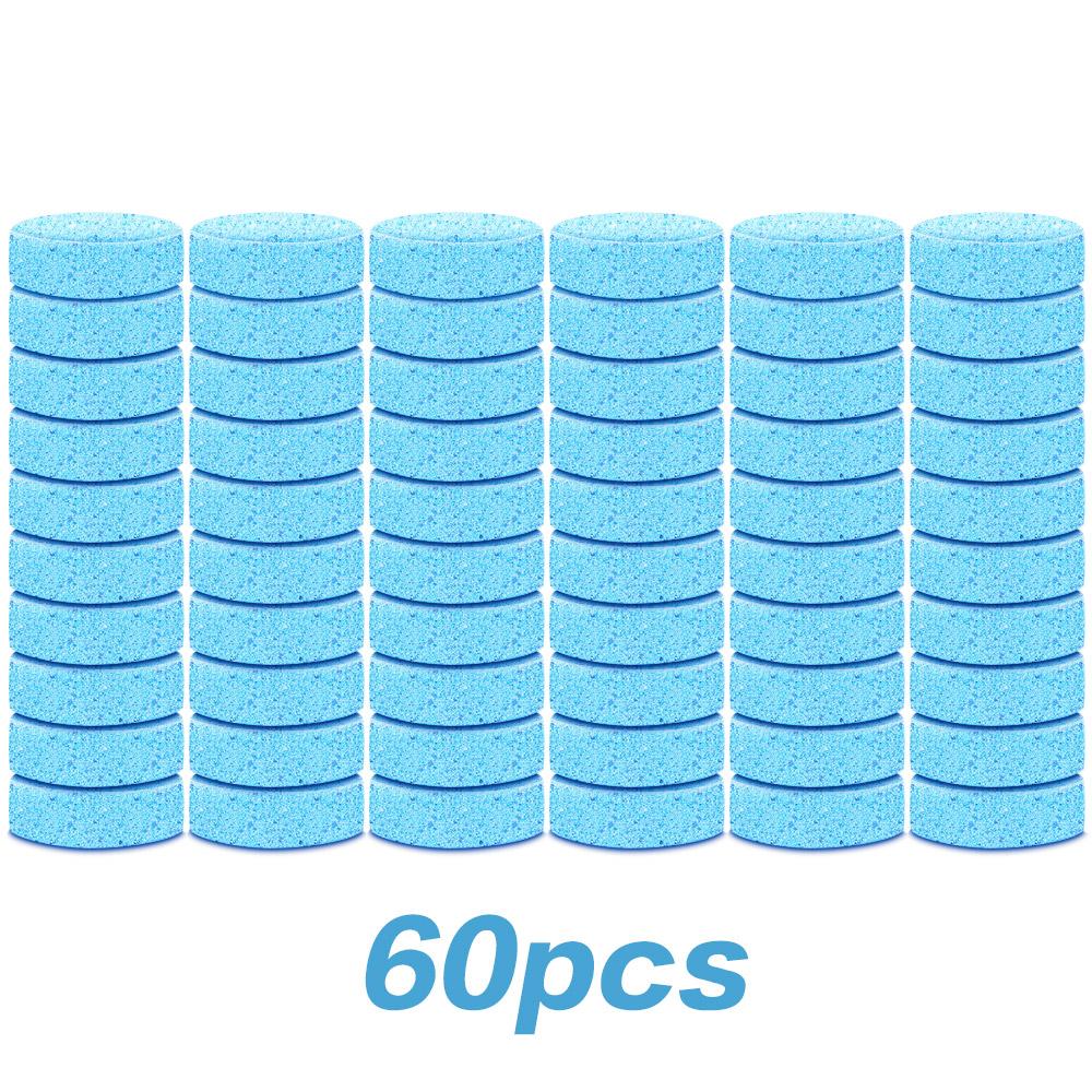 5/10/20/40/60Pcs Solid Cleaner Car Windscreen Wiper Effervescent Tablets Glass Toilet Cleaning Car Accessories