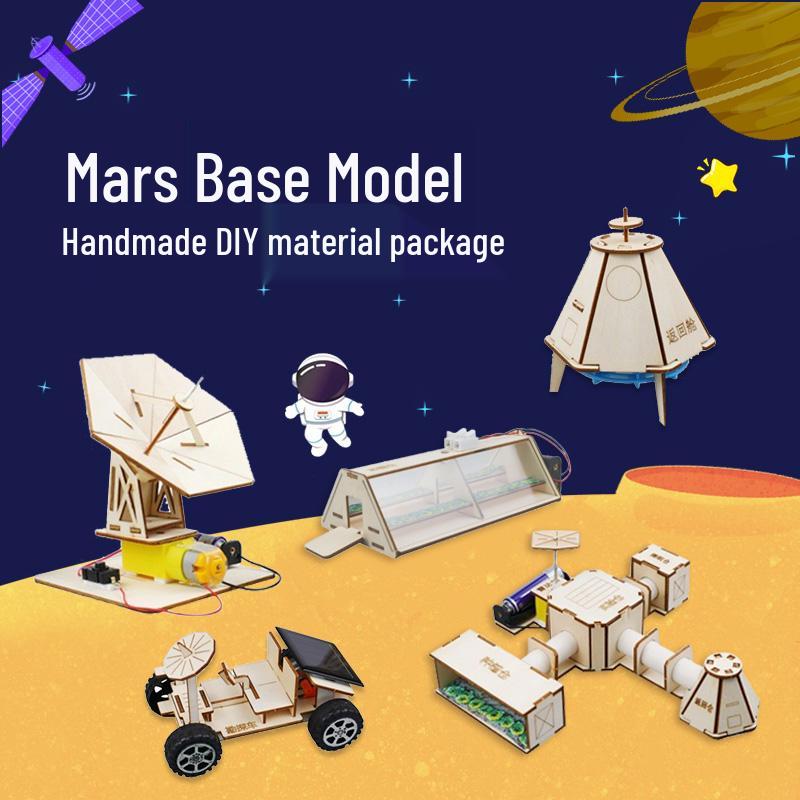 Аэрокосмическая база на Марсе Модель DIY Научный набор для детей