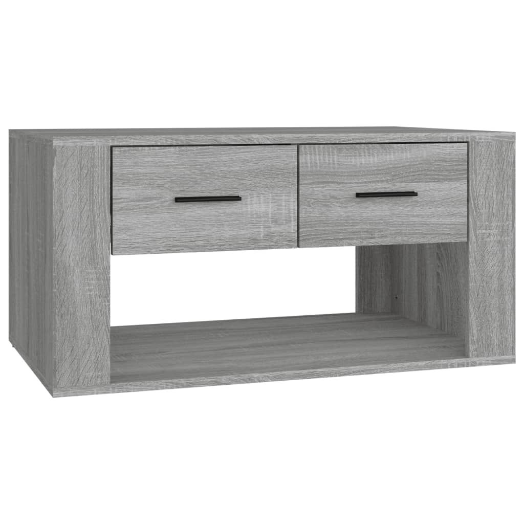 Coffee Table Gray Sonoma 80 x 50 x 40 cm Particleboard
