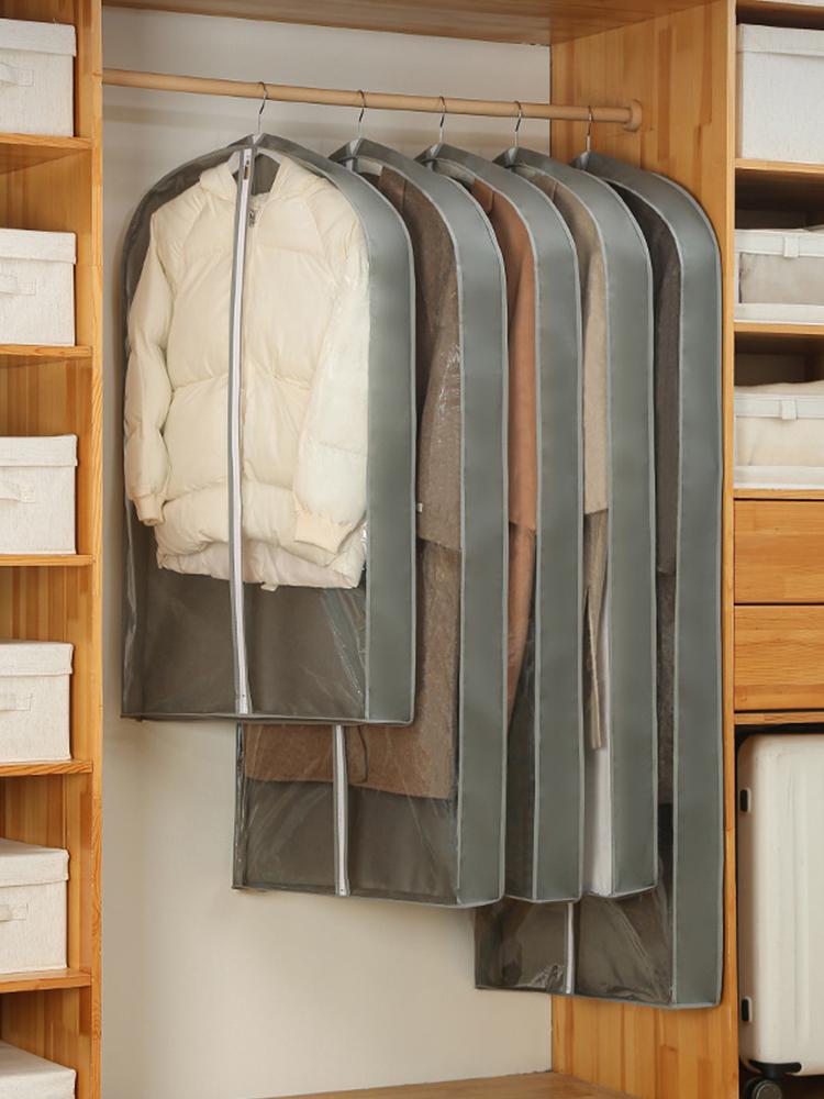 Сумка-чехол для одежды с защитой от пыли, полностью закрытый чехол для одежды, сумка для одежды с застежкой-молнией, прочная сумка для хранения одежды