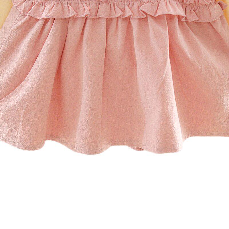 New Autumn Autumn Casual Baby Girls Heart Print Long Sleeve Patchwork Dress Kids Toddler Pageant Sundress