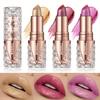 Shiny Lipstick Nourish Silky Fine Glitter Pearlescent Lipstick Texture Lightweight Long-lasting Waterproof Lipstick Lip Make Up for Woman