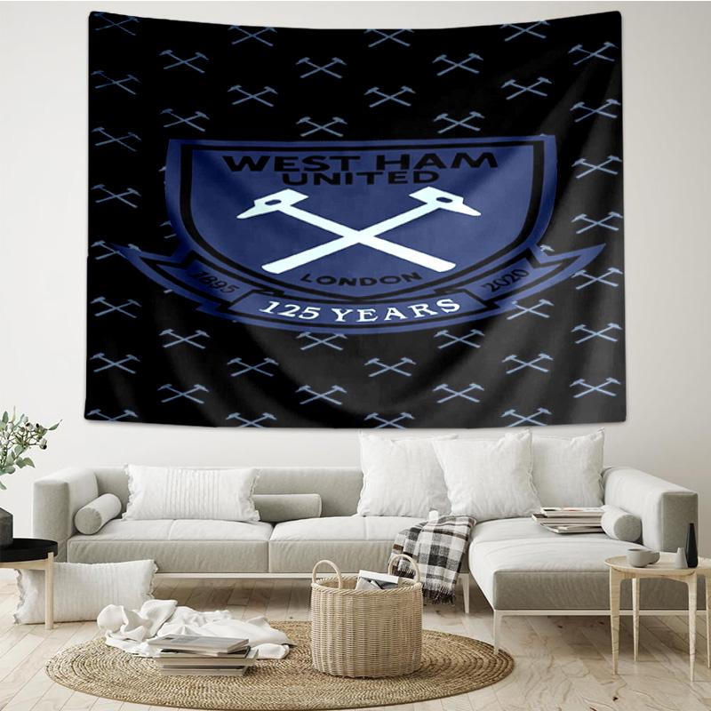 West Football Club Tapestry Hanging for Bedroom,Livingroom, Playroom,Decor Art Room Wall Tapestry Holiday and Birthday Gifts