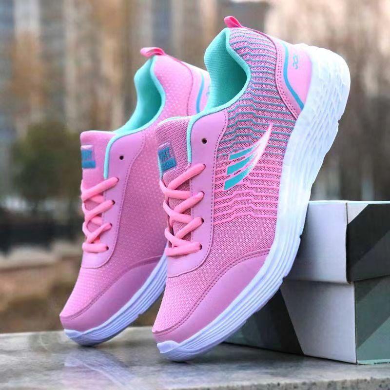 Весенне-осенние женские повседневные спортивные туфли для отдыха, дышащие плоские кроссовки для бега, легкие дорожные туфли