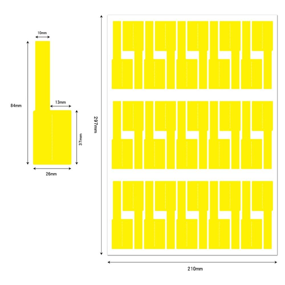 Waterproof Waterproof Network Wire Sticker Cord Tags Cable Label Sticker  Wire Marker